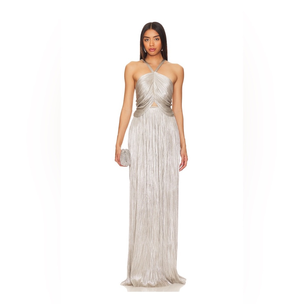 Maria Lucia Hohan Ravisa Gown in Gunmetal
